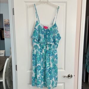 Blue and White Patterned Sundress